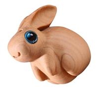 EPIGEIST Wooden Rabbit Pendant Keychain Vintage Style Bunny Decor for Car Phone Necklace DIY Accessories Delicate Hanging Charm Gift for Friends and Family