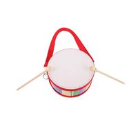 EPIGEIST Wooden Snare Drum with Adjustable Strap and Drumsticks Double-sided Percussion Instrument for Lightweight Educational Orff Music for Boys and