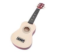 EPIGEIST Wooden Ukulele Guitar for Vintage Style Simulated Musical Instrument Educational Early Learning with Smooth Rounded Edges Burlywood Finish