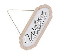 EPIGEIST Wooden Welcome Sign Hanging Tag Rustic Door Decoration for Front Door Indoor Wall Simple Lettering Easy to Transfer Removable Wooden Hanging Sign for Home Shop Porch