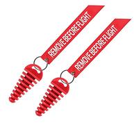 Epiken JZY Dirt Bike Exhaust Plug, 0.6 Inches -1.5 Inches Muffler Exhaust Wash Plug for Motorcycle Dirt Bike 2 Stroke with Keychain Tag (2 Pack) -Red