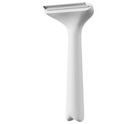 Épilateur en acier inoxydable, brosse robuste pour animaux de compagnie, râteau à sous-poil de 6.18 x 2.95 inches avec poignée, outil de toilettage en metal, brosse à poils d'animaux facile à utiliser