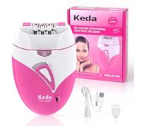 Epilator,Epilator for Women Rechargeable Cordless Facial Epilator for Women with Led Light,2 Speed Setting Face Body Epilator for Face,Bikini Line Areas, Underarms, Arms, Legs, Upper Lip