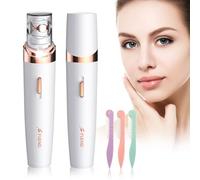 Epilator, Facial Epilator Remover for Women 2 in 1, Cordless Mini Electric Facial Hair Remover with LED Light, Hair Removal Device for Face, Armpit, Leg, Arms, Bikini