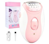 Epilator for Women, 2 Speed Rechargeable Electric Lady Shaver with 32 Tweezers & LED Light, Waterproof Epilator for Face, Legs, Arms, Armpits and Bikini