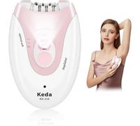 Epilator for Women - 2 Speeds Facial Epilator for Women with LED Light - Smooth Glide Facial Hair Remover for Face/Chin/Body/Bikini Area/Legs/Arm Portable Gentle Rechargeble Epilating Shaver
