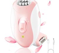 Epilator for Women,Cordless & Rechargeable Facial Hair Rmoval Wet & Dry Electric Razor Smooth Glide Tech 2 Speeds Hair Remover Device for Face Legs Arms Armpit Bikini
