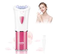 Epilator for Women, Facial Hair Remover with LED Light, Painless, Wet & Dry, Pink, Water Resistant, Includes Storage Pouch, Little Brush, User Manual