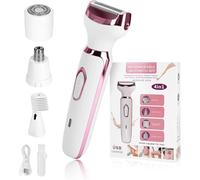 Epilators Hair Removal for Women, 2025 Upgraded 4 in 1 3.0 Women Face Epilator, Facial, Eyebrow and Nose Hair Trimmer for All Skin Types, Removable and Washable Heads