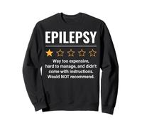 Epilepsy 1 Star Rating Funny Epilepsy Awareness Epileptic Sweatshirt