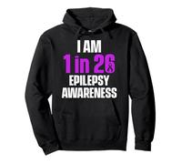Epilepsy Awareness 1 in 26 Epileptic Warrior Survivor Pullover Hoodie