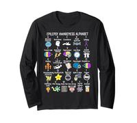Epilepsy Awareness Alphabet ABCs Epilepsy Warrior Support Long Sleeve T-Shirt
