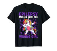 Epilepsy Awareness Epilepsy Messed With The Wrong Girl Kids T-Shirt