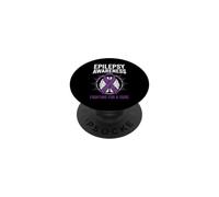 Epilepsy Awareness Fighting For A Cure PopSockets Adhesive PopGrip
