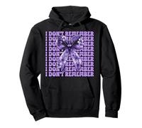 Epilepsy Awareness Girl Mom Purple Coquette I Don't Remember Pullover Hoodie