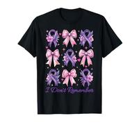 Epilepsy Awareness Girl Mom Purple Coquette I Don't Remember T-Shirt