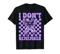 Epilepsy Awareness Girl Mom Purple Coquette I Don't Remember T-Shirt