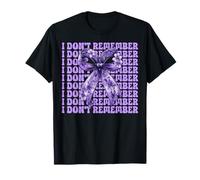 Epilepsy Awareness Girl Mom Purple Coquette I Don't Remember T-Shirt