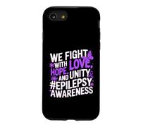 Epilepsy Awareness Love Hope Unity Purple Ribbon Butterfly Case for iPhone SE (2020) / 7/8