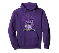Epilepsy Awareness My Brain Has Hiccups Purple Dinosaur Pullover Hoodie