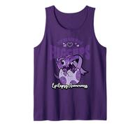 Epilepsy Awareness My Brain Has Hiccups Purple Dinosaur Tank Top