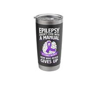 Epilepsy Awareness Ribbon Mom Doesn't Come with A Manual Stainless Steel Insulated Tumbler