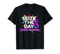 Epilepsy Awareness, Seize The Day, Purple Ribbon, November T-Shirt
