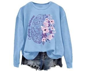 Epilepsy Awareness Sweatshirt Unisex Carolina Blue