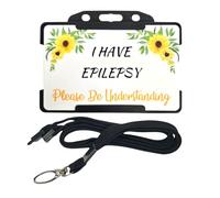 Epilepsy Hidden Disability Card with Lanyard, Hidden Disabilities, Medical Alert, Medical Card, Medical Awareness, Disability Awareness