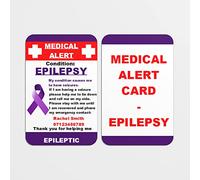 Epilepsy Medical Card with Card Holder and Lanyard