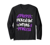 Epilepsy Picked The Wrong Princess Purple Ribbon Fighter Long Sleeve T-Shirt