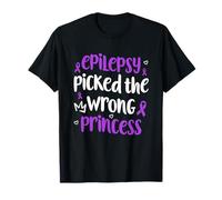 Epilepsy Picked The Wrong Princess Purple Ribbon Fighter T-Shirt