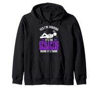 Epilepsy Warrior Epilepsy Awareness Zip Hoodie