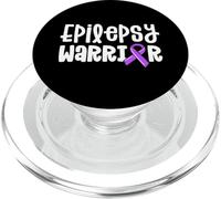 Epilepsy Warrior Kids Purple Ribbon Awareness Women's Shirt PopSockets PopGrip for MagSafe