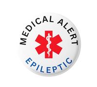 Epileptic Medical Alert Logo Badge 1in 25mm