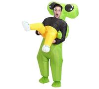 Epipgale Inflatable Alien Costume, Big-Eyed Alien Blow-Up Costume, Perfect For Halloween & Parties, One Size Fits All