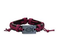 Epiphaneia Christian Symbol Jesus Leather Bracelet Adjustable - Men & Women. Mens bracelets & jewelry. Gift for Father's Day, Christmas & birthday for dad Christians & religious faith gifts (MAGENTA)…
