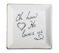 epiphaneia Inspirational Gifts for Women Trinket Dish Religious Jewelry Ring Holder Unique Christian Gifts for Sister Best Friend Mother Daughter Aunt Christians Cute Home Decorative Decor
