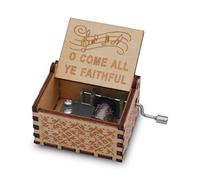 epiphaneia Small O Come All Ye Faithful Wood Box Gifts for Christian Women Men Religious Wooden Boxes Presents: Women, Men, Mom, Dad, Easter, Christmas, Birthday, Baptism Gift