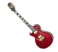 Epiphone Alex Lifeson Les Paul Custom Axcess Quilt Left-handed Ruby