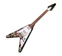 Epiphone Jimi Hendrix "Love Drops" Flying V Inspired by Gibson Custom Ebony