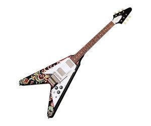 Epiphone Jimi Hendrix "Love Drops" Flying V Inspired by Gibson Custom Ebony