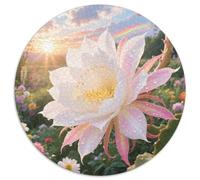 Epiphyllum 1000pc Round Puzzle Highlighting, A Joy to Assemble, Perfect for Relaxing in The Sunroom 1000pcs (67.5x67.5cm)