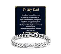 EPIRORA Cuban Chain Bracelet Fathers Day Dad Gifts from Daughter Son