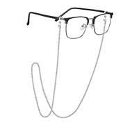 EPIRORA Glasses Chain for Women Men - Sunglasses Strap Face Mask Holder Lanyard Box Chain Venice Chain Necklace, Anti-lost String for Glasses Retainer, Silver