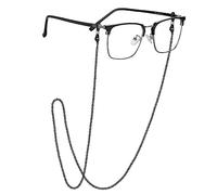 EPIRORA Glasses Chain for Women Men - Sunglasses Strap Face Mask Holder Lanyard Popcorn Chain Necklace, Anti-lost String for Glasses Retainer, Black