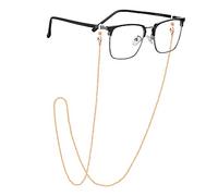 EPIRORA Glasses Chain for Women Men - Sunglasses Strap Face Mask Holder Lanyard Singapore Chain Necklace, Anti-lost String for Glasses Retainer, Rose Gold