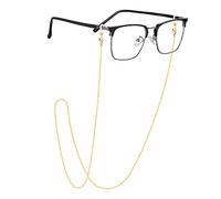EPIRORA Glasses Chain for Women Men - Sunglasses Strap Face Mask Holder Lanyard Singapore Chain Necklace, Anti-lost String for Glasses Retainer, Yellow Gold