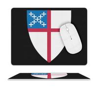 Episcopal Church Cute Mouse Pad with Non-Slip Rubber Base Leather Mouse Mat Office Supplies