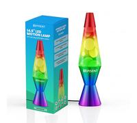 EPISENT 14.5” Rainbow Retro Liquid Motion Mood Lamp - Calming Wax Flow Night Light with UK Plug, Ambient Home & Bedroom Decor -Perfect Gifts for Teens & Adults